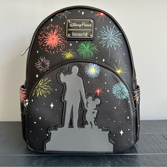 Disney 100 Years Loungefly Backpack Partners Mickey & Walt Light Up Function NWT - Picture 1 of 9